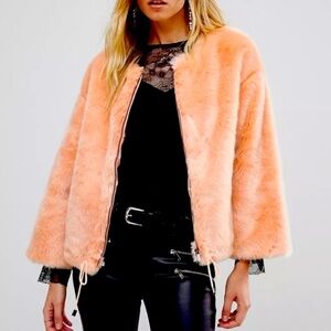 French Connection Faux Fur Jacket 🧡
